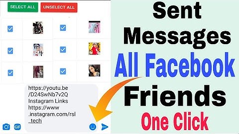 How To Send Message All Friends Facebook | Facebook All Friend Message Send | Sab Ko Ek Seth Message