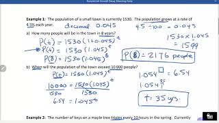 Lesson 3 Exp Growth and Decay 3U