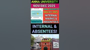 Anna University Internal Marks & Absentees✅ #annauniversity #internalmarks #absentees #engineering