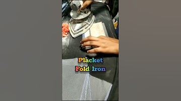 Placket fold iron with Marking #placket #placketsewingtutorial #marking #sewing #iron #poloshirt