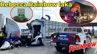 Evakuasi Laka Truk Rebecca Rainbow di ToL KM 333 Pekalongan Pagi ini !!