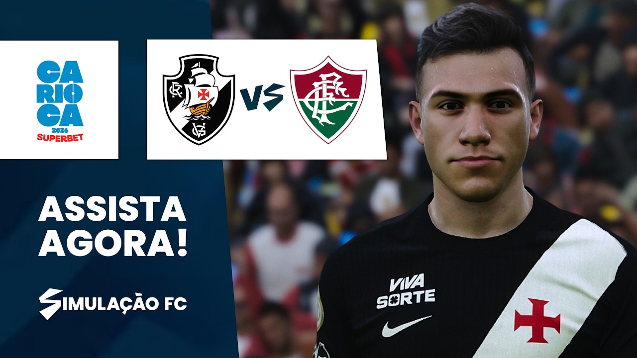 Vasco x Fluminense AO VIVO | Semifinal Campeonato Carioca 2026 | PES 2021 Ultra Realista 4K 60FPS