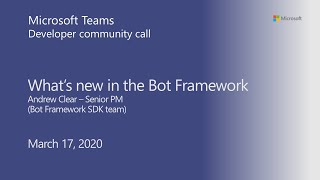 Microsoft Teams community call-March 2020