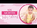 6 month old baby talking   6 months baby activities   tazmahi aleena
