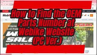 How to Find the OEM Parts Number at Webike #oem #genuineparts