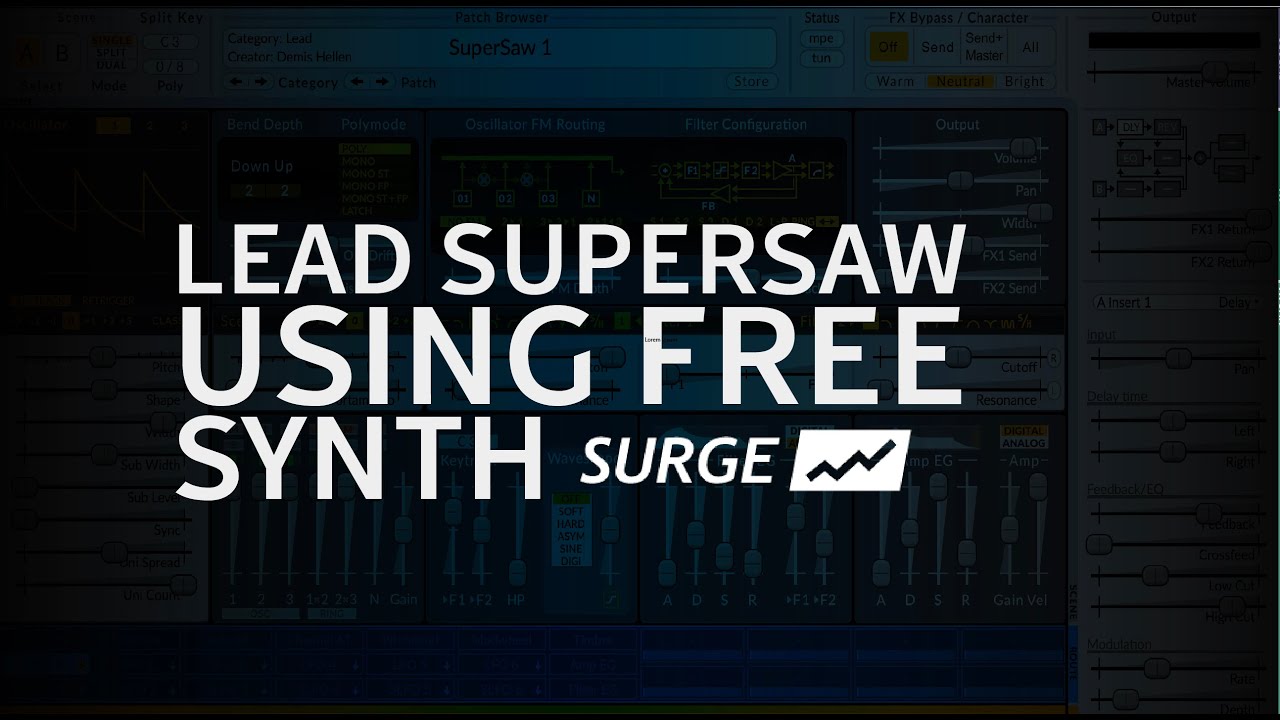 Surge Synth and its Free | Trance Tutorials