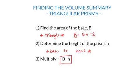 Volume of Triangular Prisms