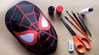 How to Make Miles Morales Mask out of paper || Easiest way #milesmorales