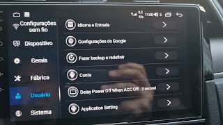 Android Radio Mekede m700s sleep mode setting and delay to turn off the radio.