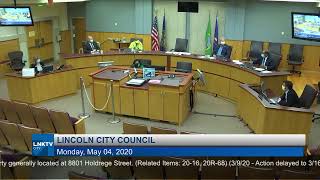 Lincoln City Council Meeting May 4,  2020