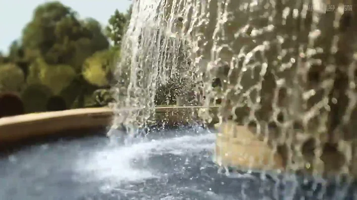Water Fountain White Noise Sounds   8 Hrs Video wi...