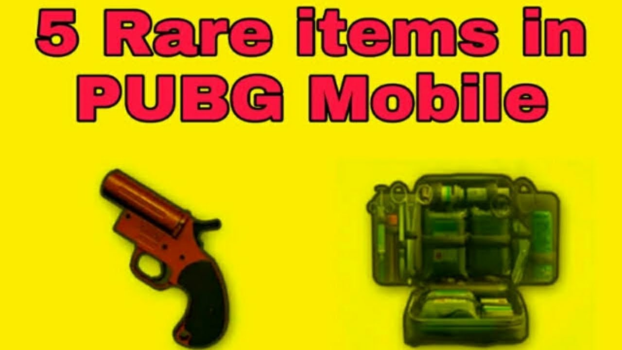 Top 5 rarest items in PUBG PUBG MOBILE RAKAONFIRE GAMING YouTube