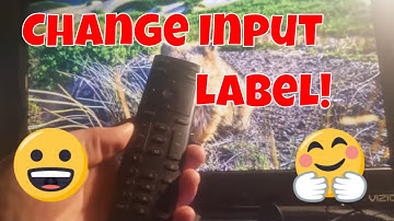 How to change Input / HDMI port label on VIZIO (dumb) HDTV
