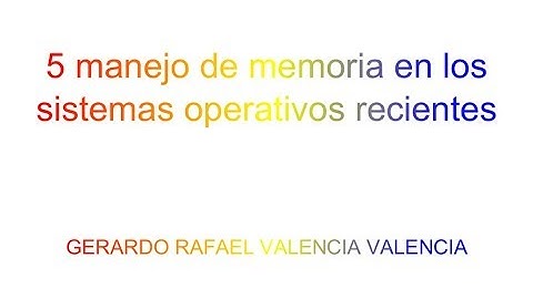 5 manejo de memoria en los sistemas operativos recientes