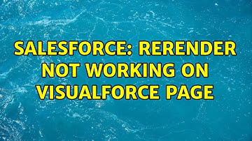 Salesforce: reRender not working on visualforce page (2 Solutions!!)