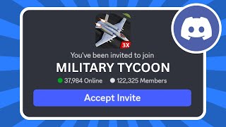 How to Join Military Tycoon Discord Server screenshot 3