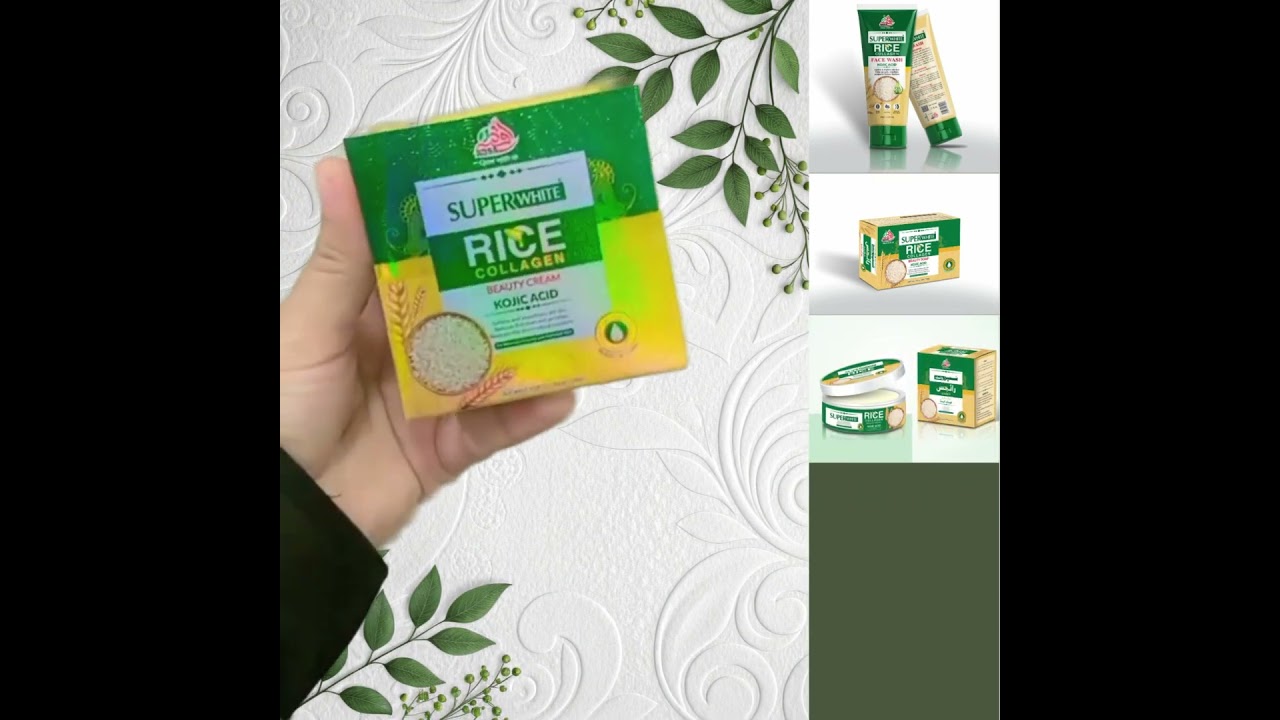 ✨ Super White Skincare Full Range | Rice Collagen Serum, Beauty Cream, Facewash & More  