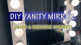 Hi Guys, I will be demonstrating how I made my vanity mirror using a medicine cabinet from Home Depot. With this vanity you can 