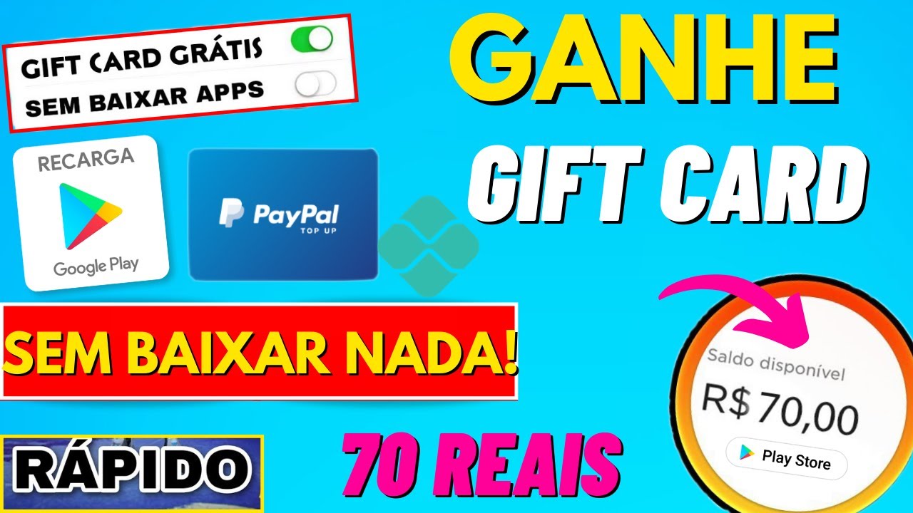 (NOVO) GANHAR GIFT CARD DE GRAÇA NA PLAY STORE 2021 SEM BAIXAR APP ...