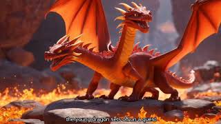 A young dragon who is afraid of fire and wants to  story in english