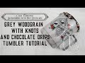 Olde Fashioned Sleigh Rides Woodgrain with Chocolate Drips Tumbler Tutorial