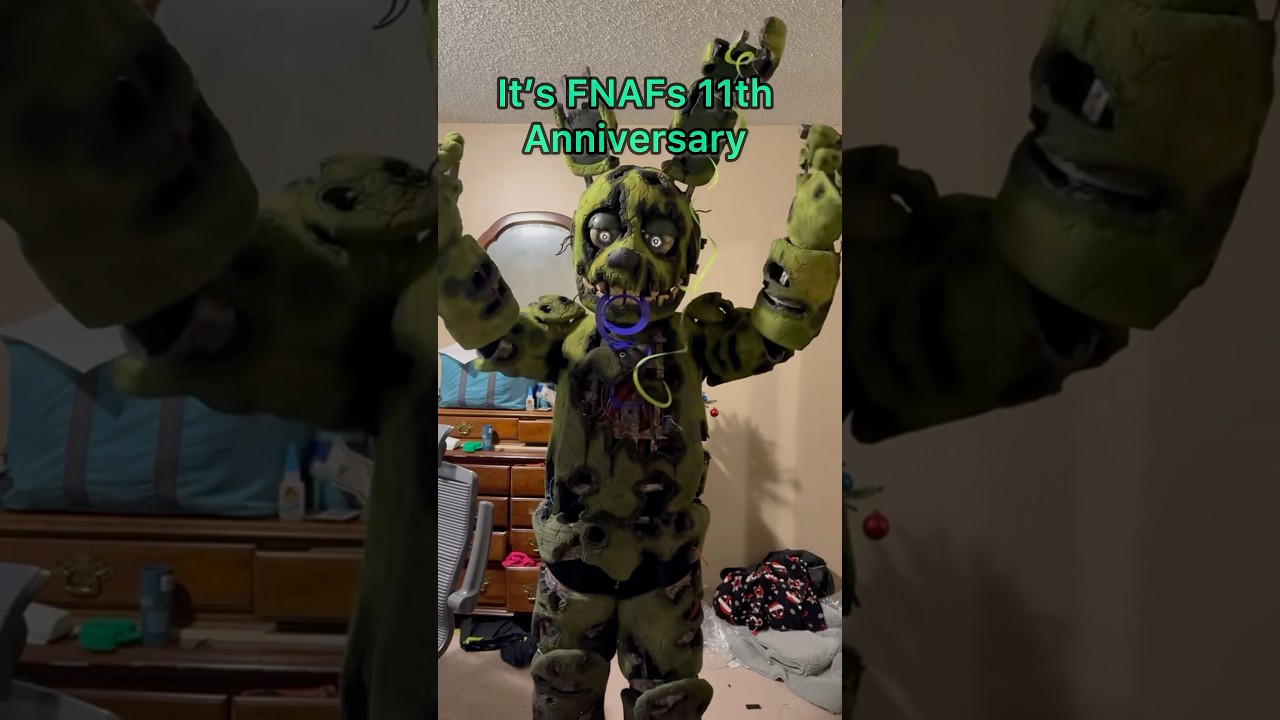 Happy anniversary FNAF!!🎉 #fnaf #springtrap #fivenightsatfreddys #fnafanniversary #cosplay