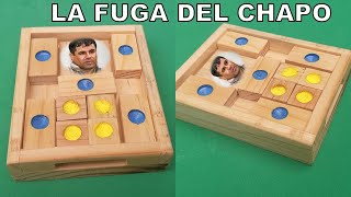LA FUGA DEL CHAPO. ''Rompecabezas de madera' LA FUGA DEL CHAPO. ''Rompecabezas de madera'