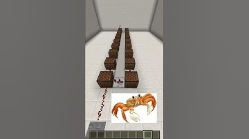 CRAB RAVE (Note Block Song)#shorts#minecraft #Crab rave Minecraft# Crab rave meme