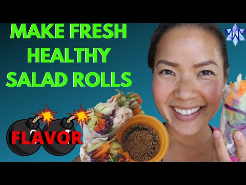 How to make Vietnamese salad rolls, healthy style!