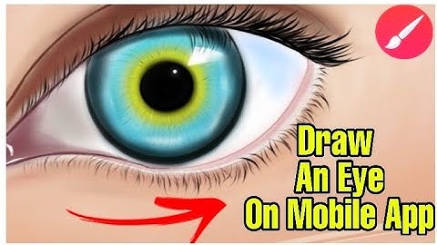 Digital Illustration tutorial || How to draw an realistic eye digital on infinite Painter