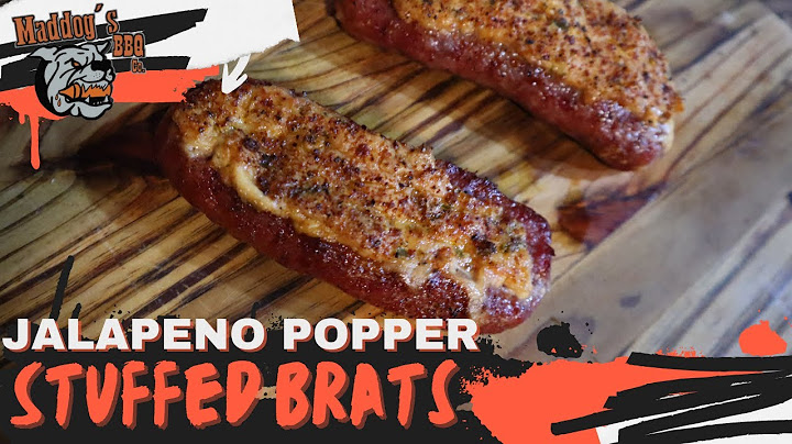 Jalapeno Popper Stuffed Bratwurst - Maddog's BBQ Co.
