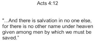 Acts 4:12 Song