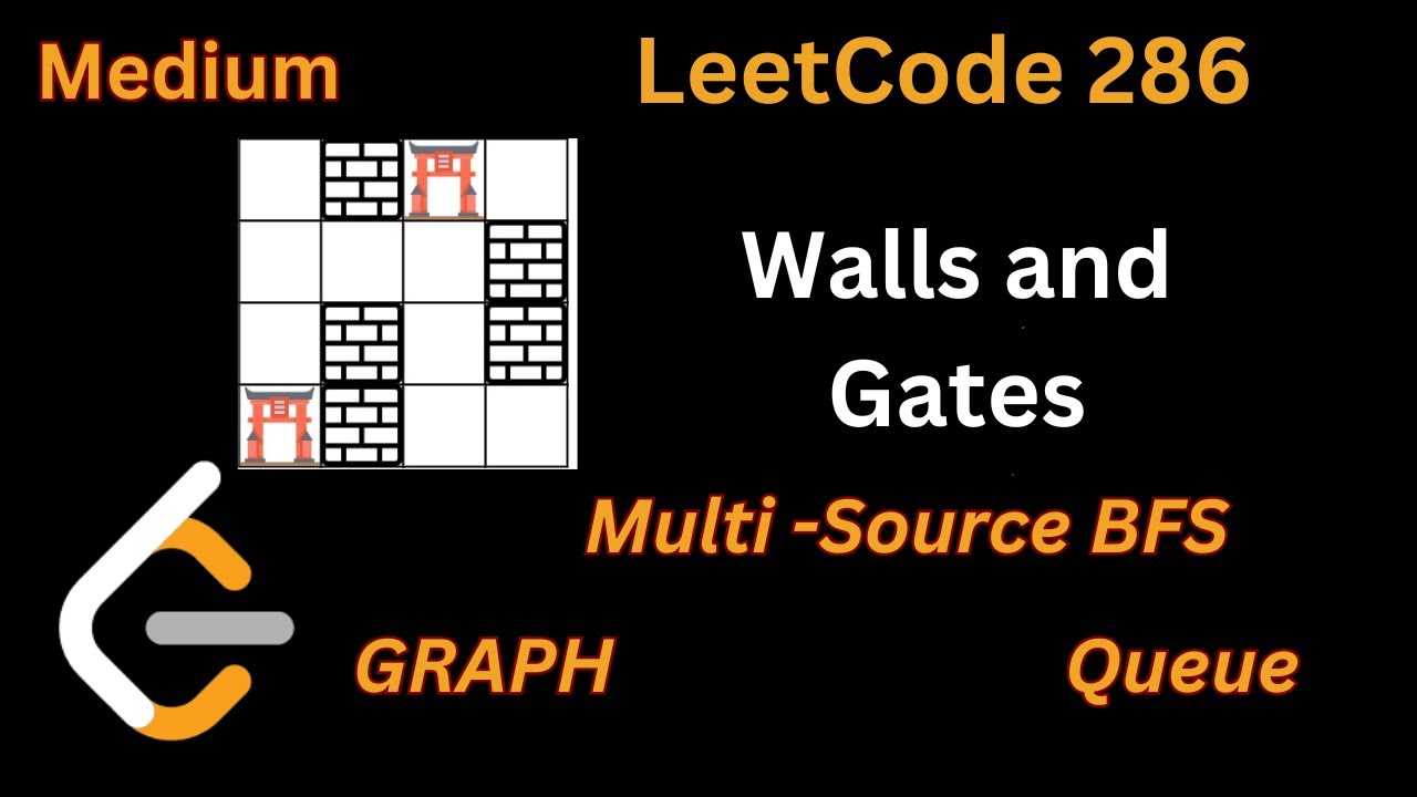 Graph-8: Walls and Gates || LeetCode 286 || Multi - Source BFS Grid ...