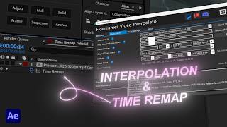 how to interpolate clips & time remap them on after effects