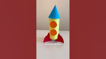 Paper Roll Rocket Craft 🚀🚀 #rocket