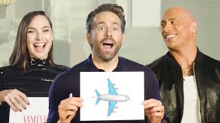 Ryan Reynolds, Gal Gadot & Dwayne Johnson Test How Well They Know Each Other | Vanity Fair Game Show screenshot 1