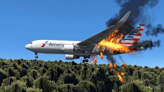 🔴 Boeing 767 CARGO FIRE | Emergency Landing at Madeira (Turbulent Approach) | X‑Plane 11