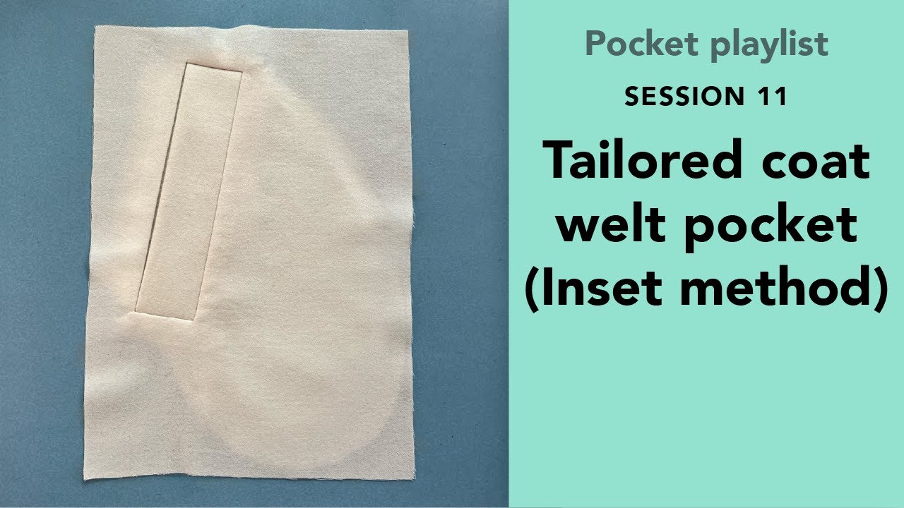 Учебное пособие по изготовлению прорезного кармана | Пошаговое руководство по шитью (бесплатная в...