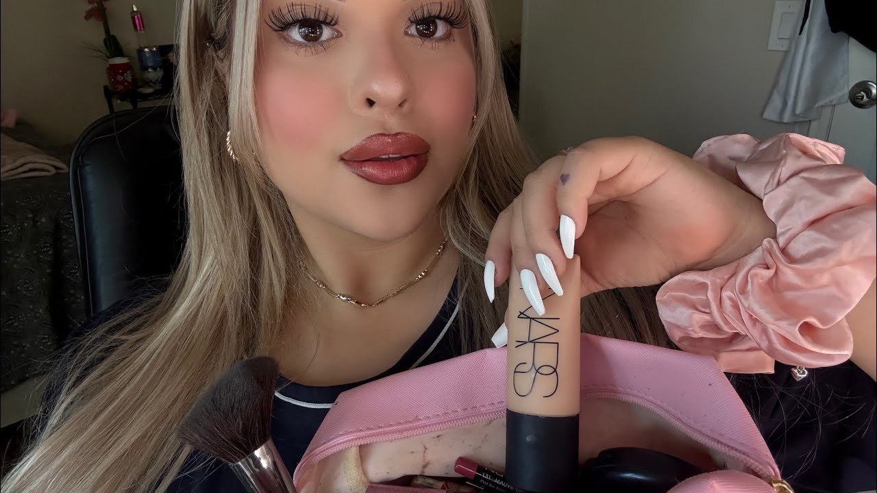 ASMR Doing Your Makeup + Rummaging in My Bag | Old School Glam Sounds ...