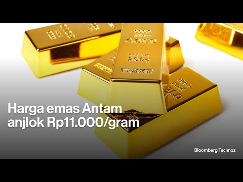 Harga emas Antam anjlok Rp 11.000/gram