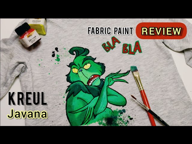 KREUL Javana for Light textiles paint Review |German Fabric Paint | Stoffmalfarben fur helle stoffe class=