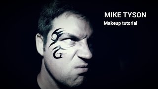 Tyson Tribal Tattoo Face Design Make Up Tutorial.