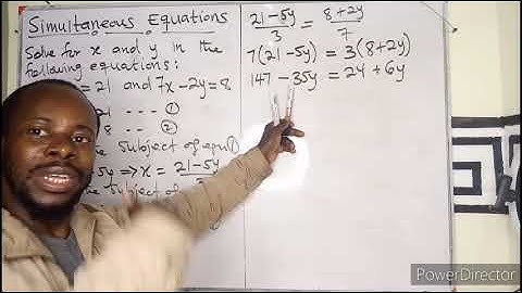 Solving Simultaneous Equation Using the Substitution Method