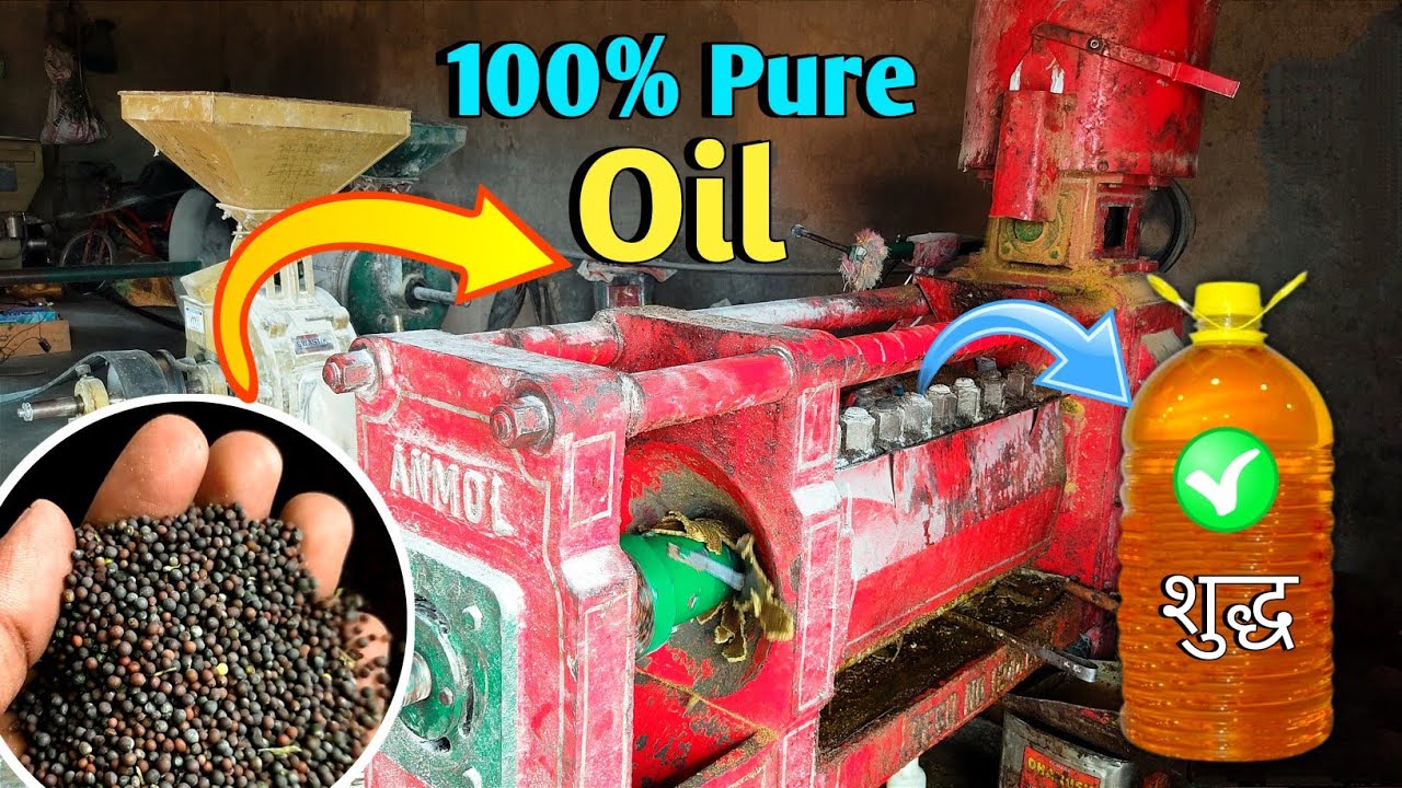 100% Original सरसो तेल! Mustard Pure Oil Making Factory || Mustard Oil Benefits for Skin & Hair...