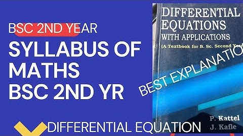 SYLLABUS OF BSC 2ND YEAR MATHS || TRIBHUVAN UNIVERSITY || BEst EXPLANATION