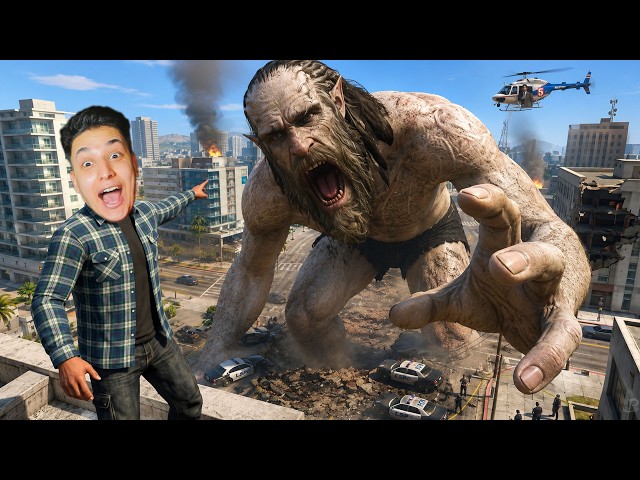 😱 كنت أتمشى في GTA 5 وفجأة ظهر هذا العملاق المخيف!