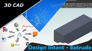 Any Parametric CAD 1: Design Intent & Extrude command