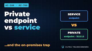 Private Endpoint vs Service Endpoint in Azure (and the On-Premises Trap)