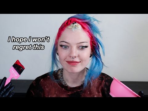 dyeing my hair the CRAZIEST color I've ever done