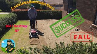 Extreme Zoysia Lawn Renovation Part 1: Did I Destroy My Grass?!